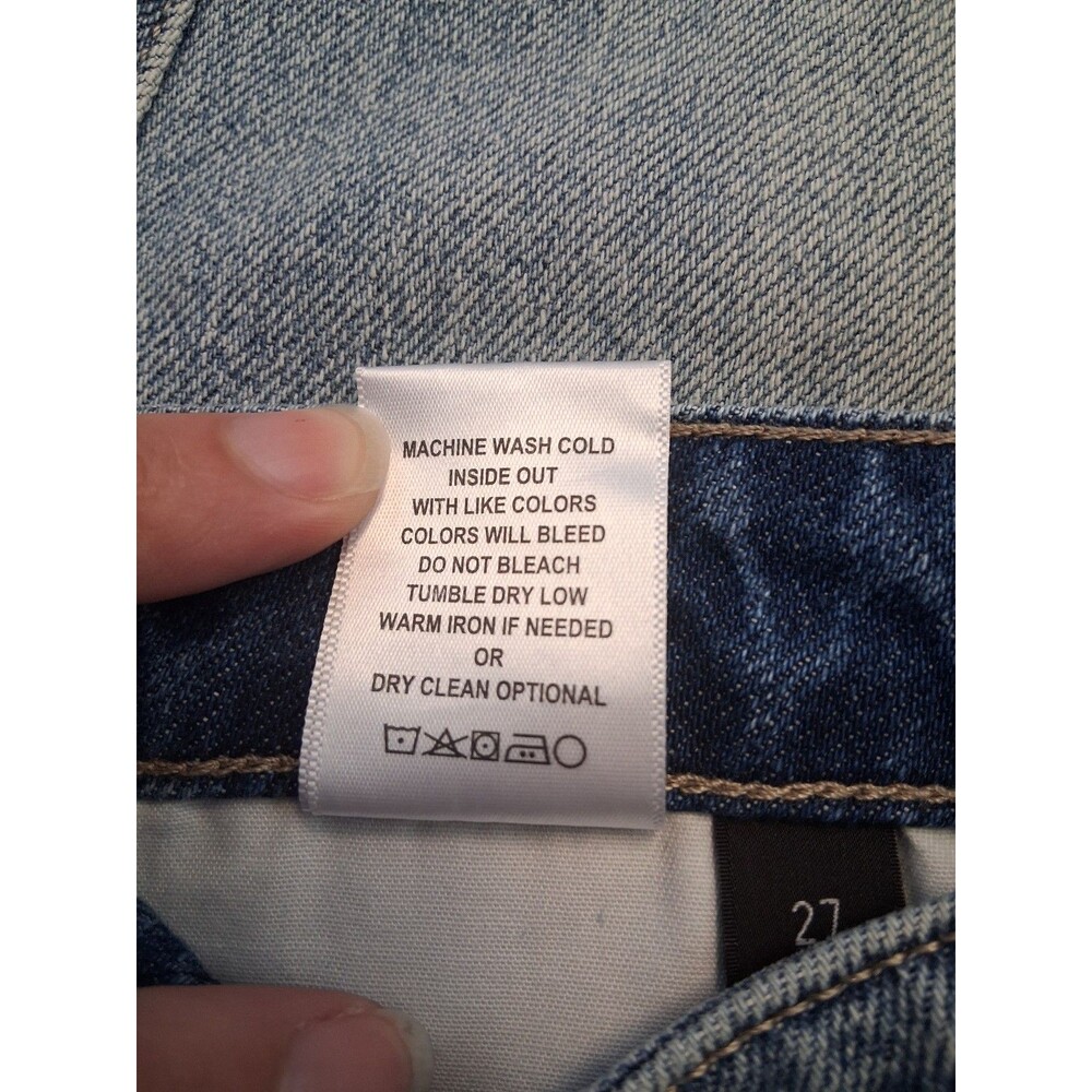 NWT Flying Monkey "Apart" High Rise Mom Jean Y3920 Distressed Straight Cropped - Picture 12 of 12